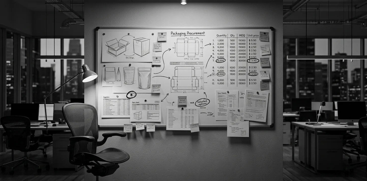 Packaging procurement board